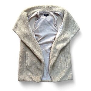 Cozy Beige Sherpa Vest